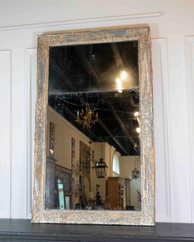 French 19th Century Neoclassical Painted Mirror