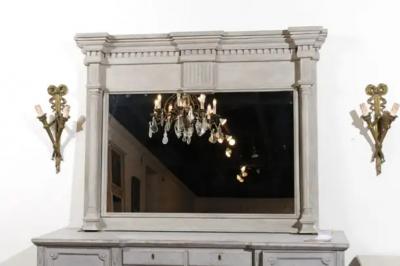 French 19th Century Neoclassical Style Architectural Element Made into a Mirror