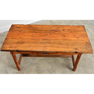 French 19th Century Oak Carpenter Table