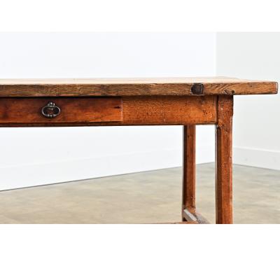 French 19th Century Oak Carpenter Table