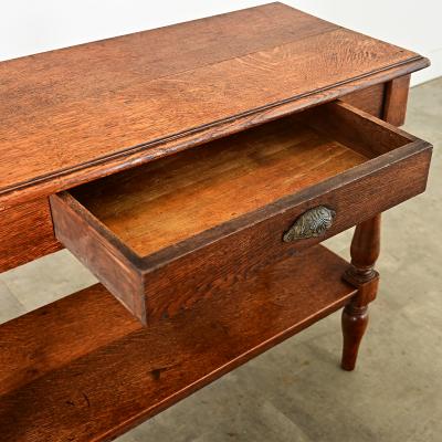 French 19th Century Oak Console Table