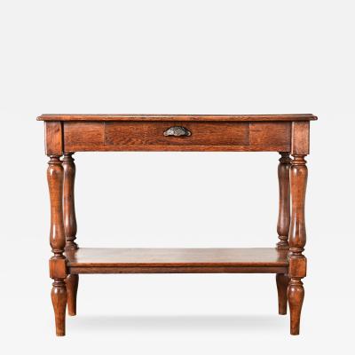 French 19th Century Oak Console Table