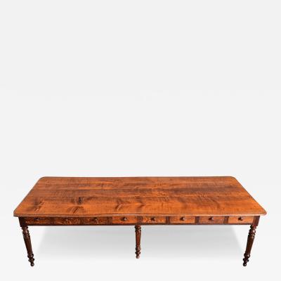 French 19th Century Oak Dining Table from a Nunnery
