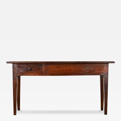 French 19th Century Oak Farmhouse Console Table