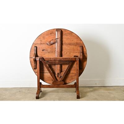 French 19th Century Oak Folding Vendange Table