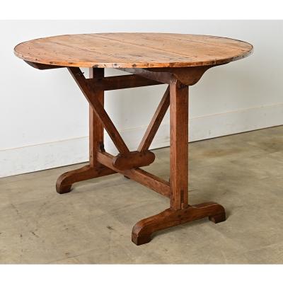 French 19th Century Oak Folding Vendange Table