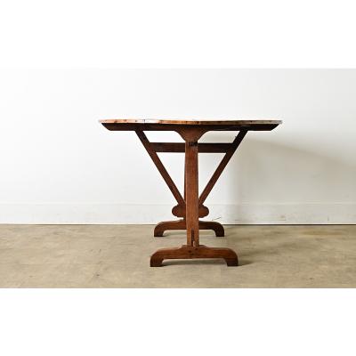 French 19th Century Oak Folding Vendange Table