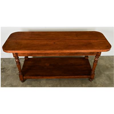 French 19th Century Oak Kitchen Island