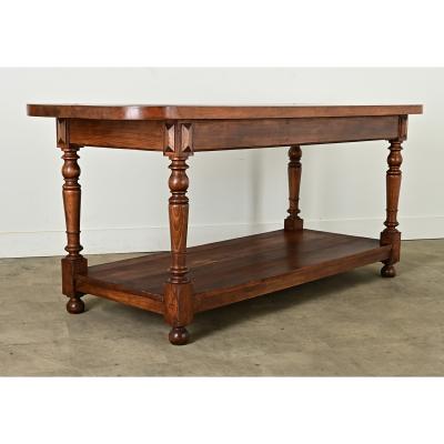 French 19th Century Oak Kitchen Island
