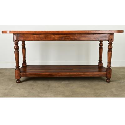 French 19th Century Oak Kitchen Island