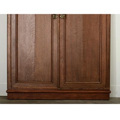 French 19th Century Oak Trifold Wall Mirror