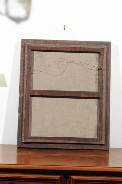 French 19th Century Oil on Canvas Still Life Painting Depicting Roses in Basket