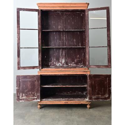 French 19th Century Painted Bibliotheque