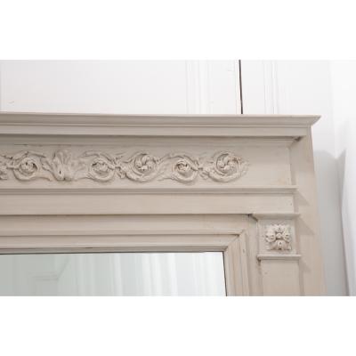 French 19th Century Painted Boiserie Trumeau