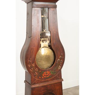 French 19th Century Painted Case Clock