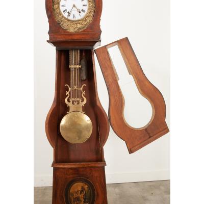 French 19th Century Painted Case Clock