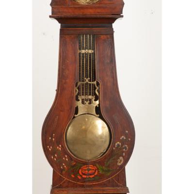 French 19th Century Painted Case Clock