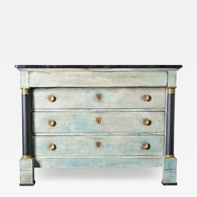 French 19th Century Painted Empire Commode