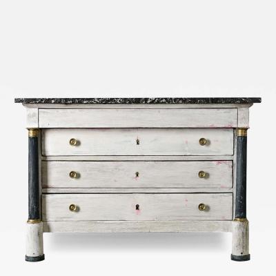 French 19th Century Painted Empire Commode