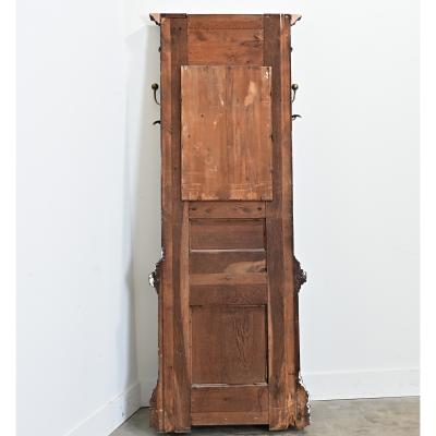 French 19th Century Painted Oak Hall Tree