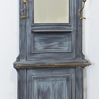 French 19th Century Painted Oak Hall Tree