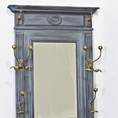 French 19th Century Painted Oak Hall Tree