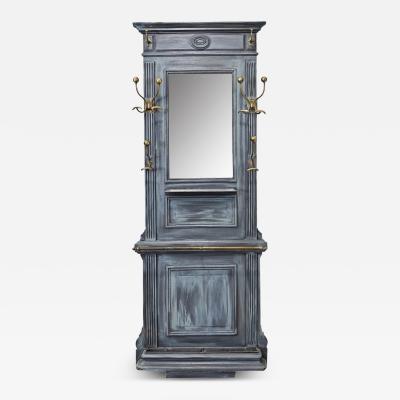French 19th Century Painted Oak Hall Tree