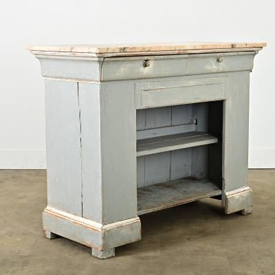 French 19th Century Painted Shop Counter