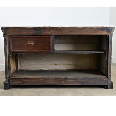 French 19th Century Painted Shop Counter