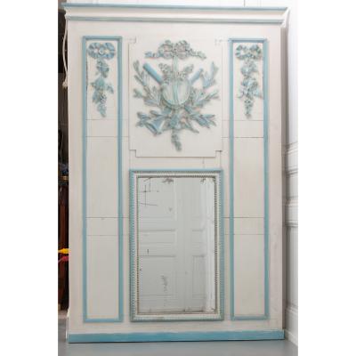 French 19th Century Painted Trumeau