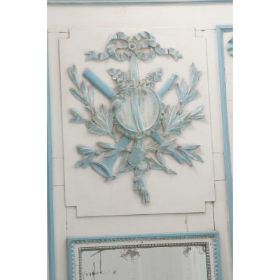 French 19th Century Painted Trumeau