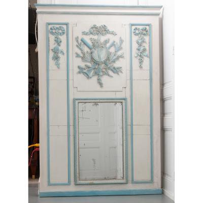 French 19th Century Painted Trumeau