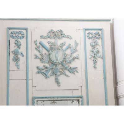 French 19th Century Painted Trumeau