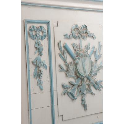 French 19th Century Painted Trumeau