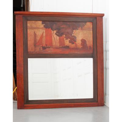 French 19th Century Painted Trumeau