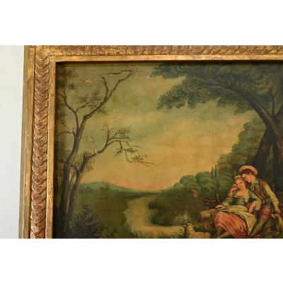 French 19th Century Painted Trumeau