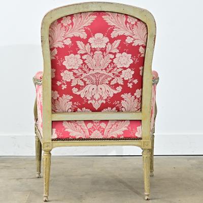 French 19th Century Painted and Upholstered Bergere