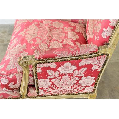 French 19th Century Painted and Upholstered Bergere