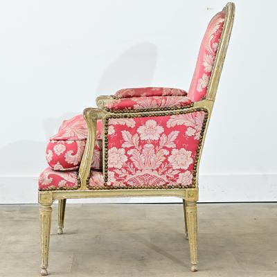 French 19th Century Painted and Upholstered Bergere