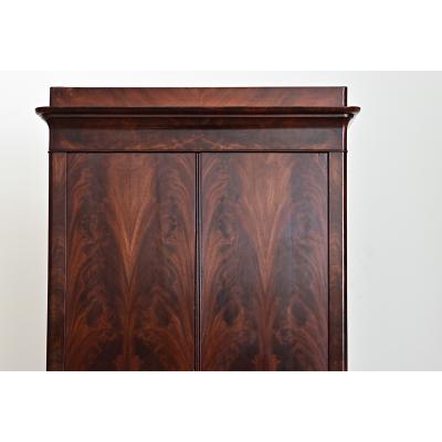 French 19th Century Petite Mahogany Louis Philippe Armoire