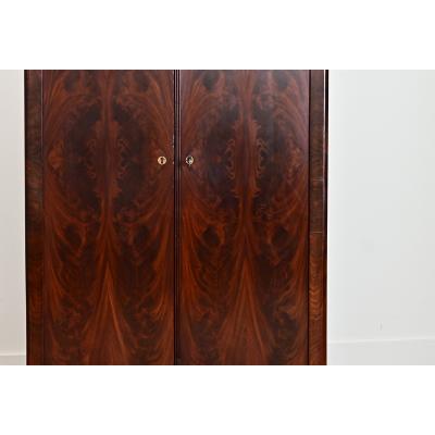 French 19th Century Petite Mahogany Louis Philippe Armoire