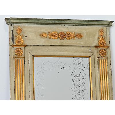 French 19th Century Petite Parcel Gilt Trumeau