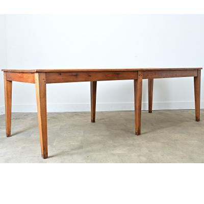 French 19th Century Pine Farm Table