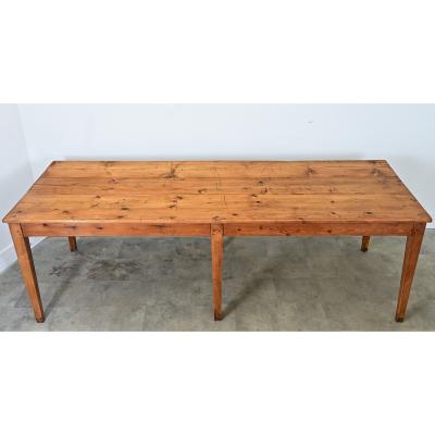 French 19th Century Pine Farm Table