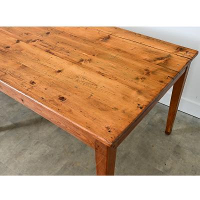French 19th Century Pine Farm Table