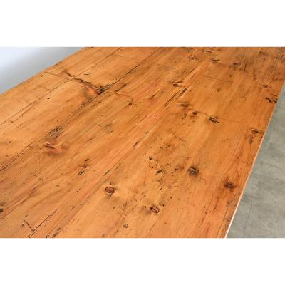 French 19th Century Pine Farm Table