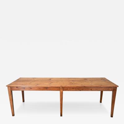 French 19th Century Pine Farm Table