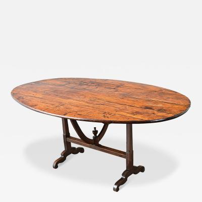 French 19th Century Pine Vendange Wine Taster s Table