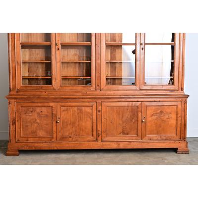 French 19th Century Pine and Glass Door Bibliotheque