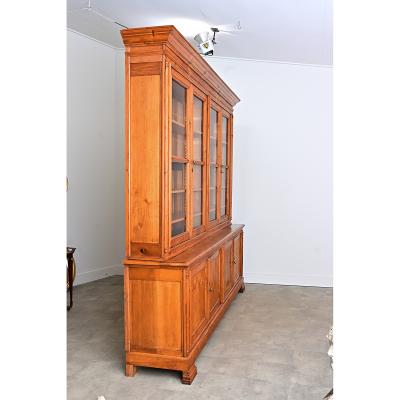 French 19th Century Pine and Glass Door Bibliotheque